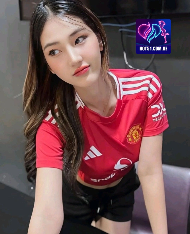 Woman in Manchester United jersey